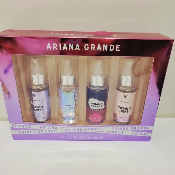 Ariana Grande Body Mist Gift Set Thank U Next x2 God is a Women Cloud 1.7 Each - Picture 1 of 6